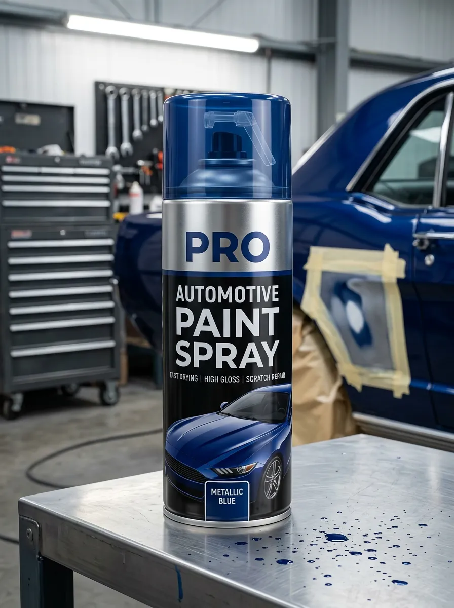 Metallic Blue Automotive Scratch Repair Paint Spray