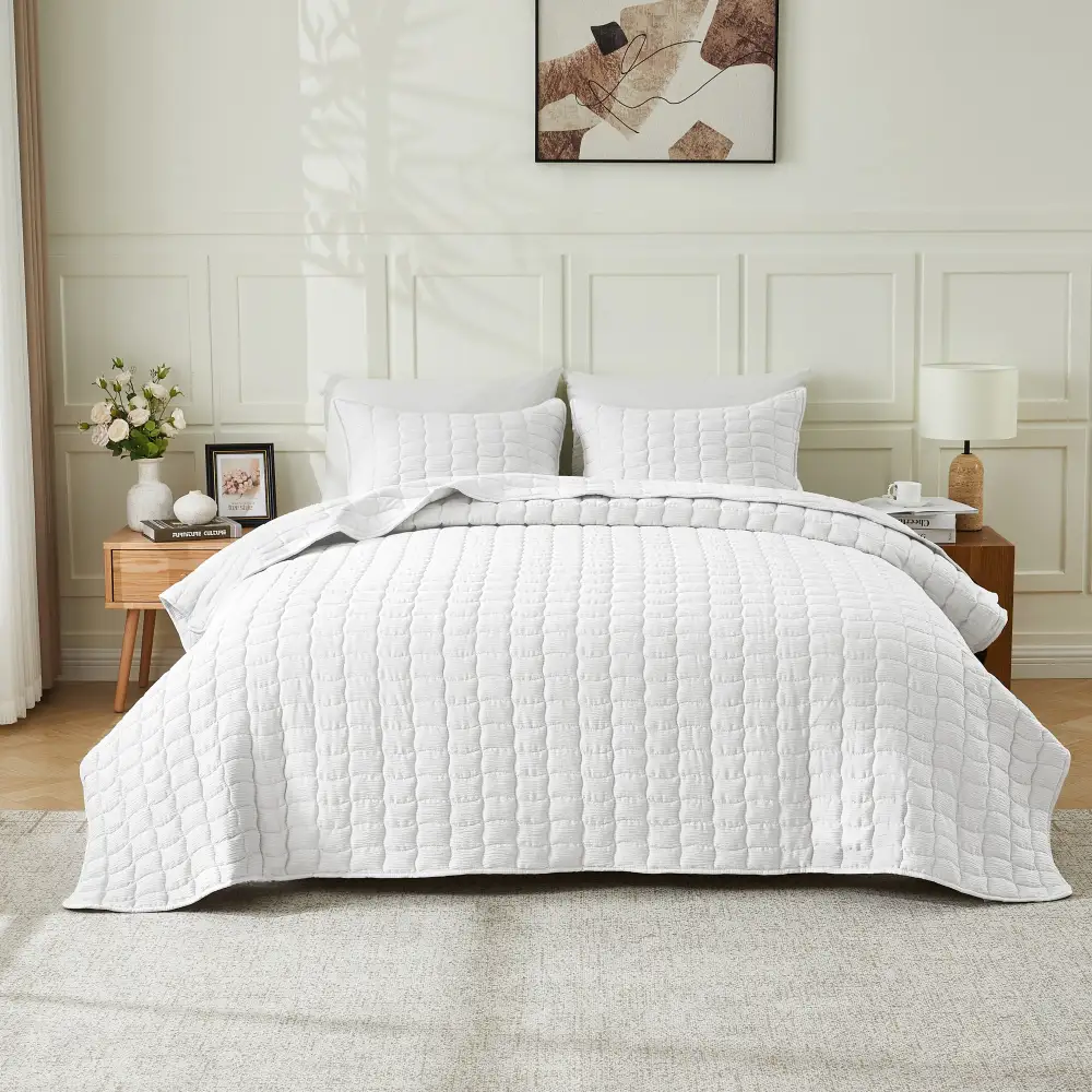 Textured Quilt Bedding Set