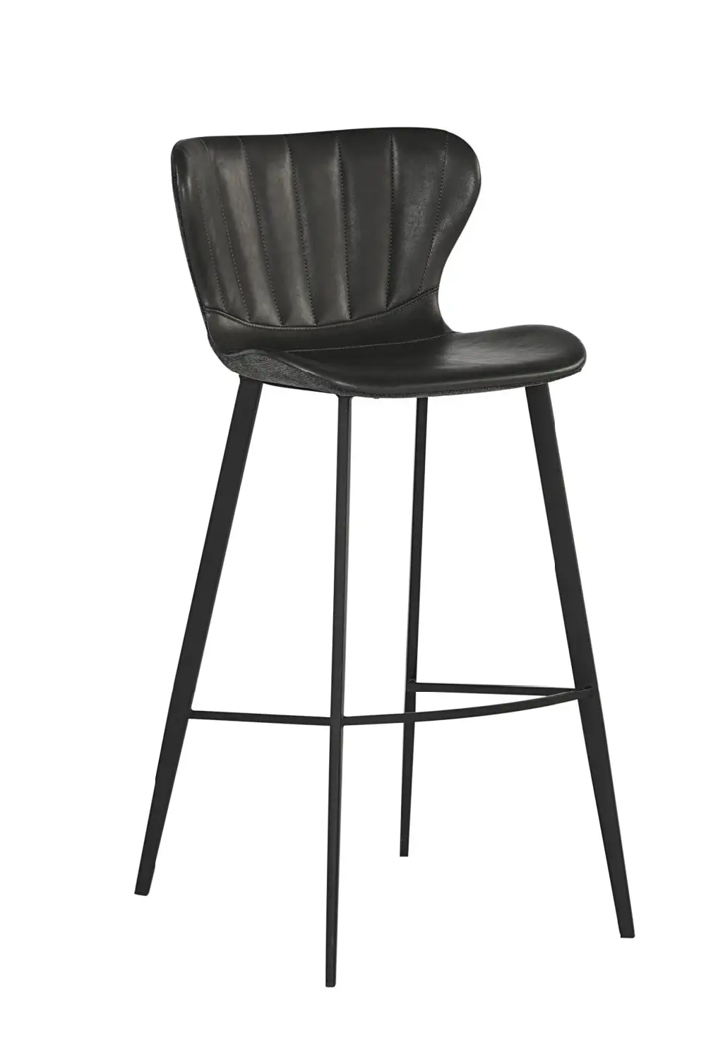 Tufted Shell-Seat Bar Stool