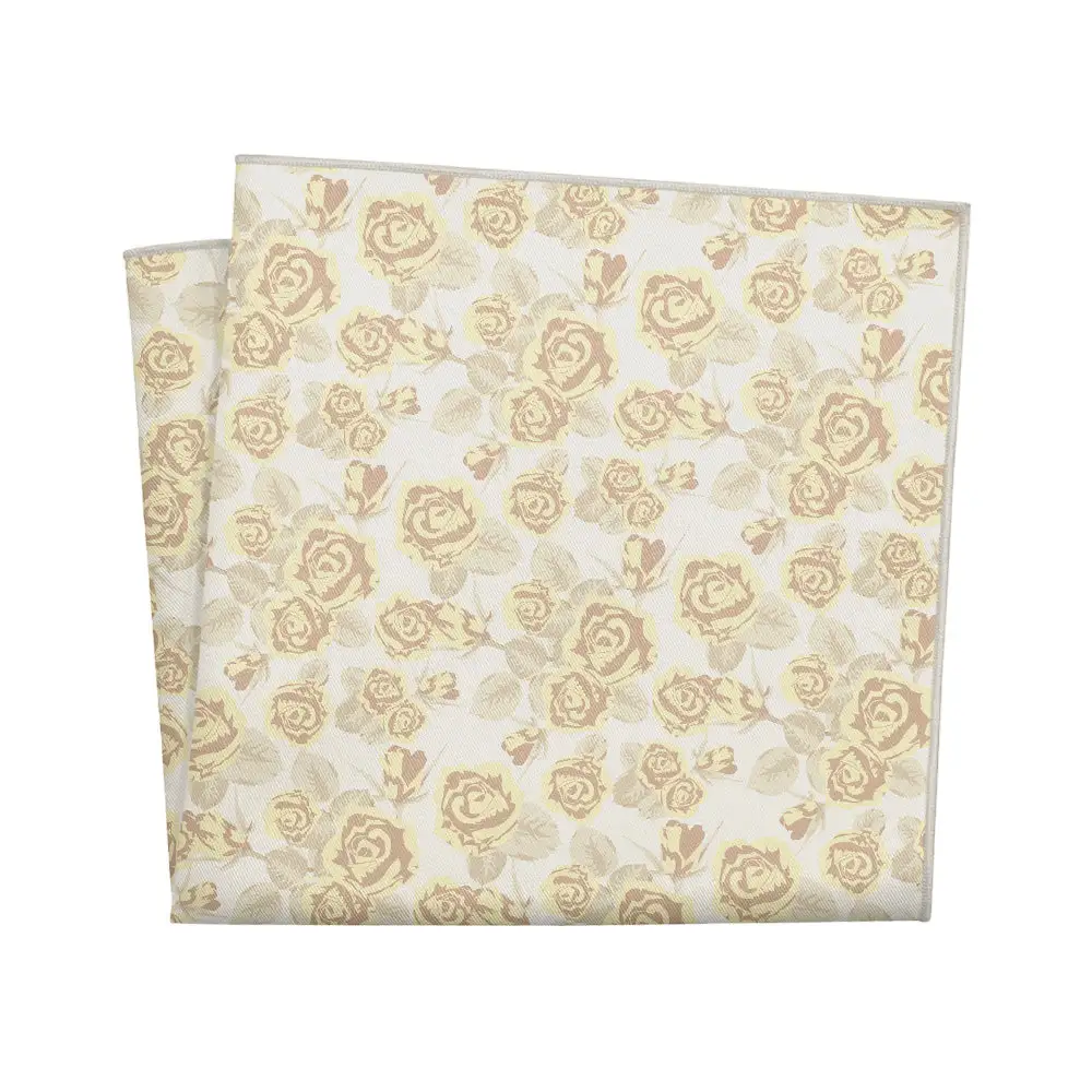 Understated Distinctive Floral Pocket Square