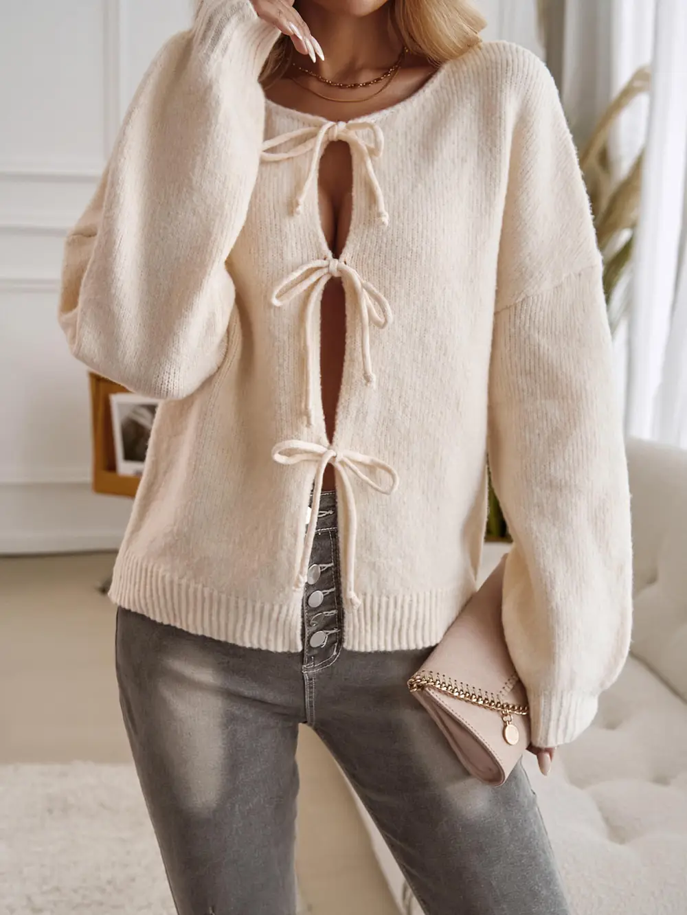 Tie Front Cardigan