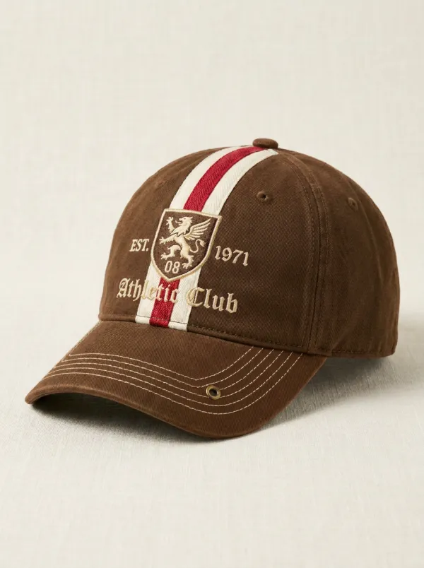 Unisex Athletic Club 1971 Lion Crest Embroidered Baseball Cap