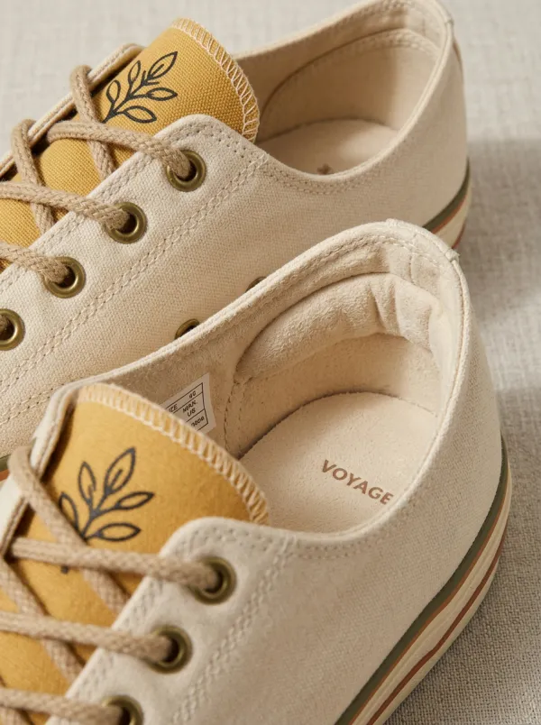 Refined Layered Women's Low-Top Canvas Shoes
