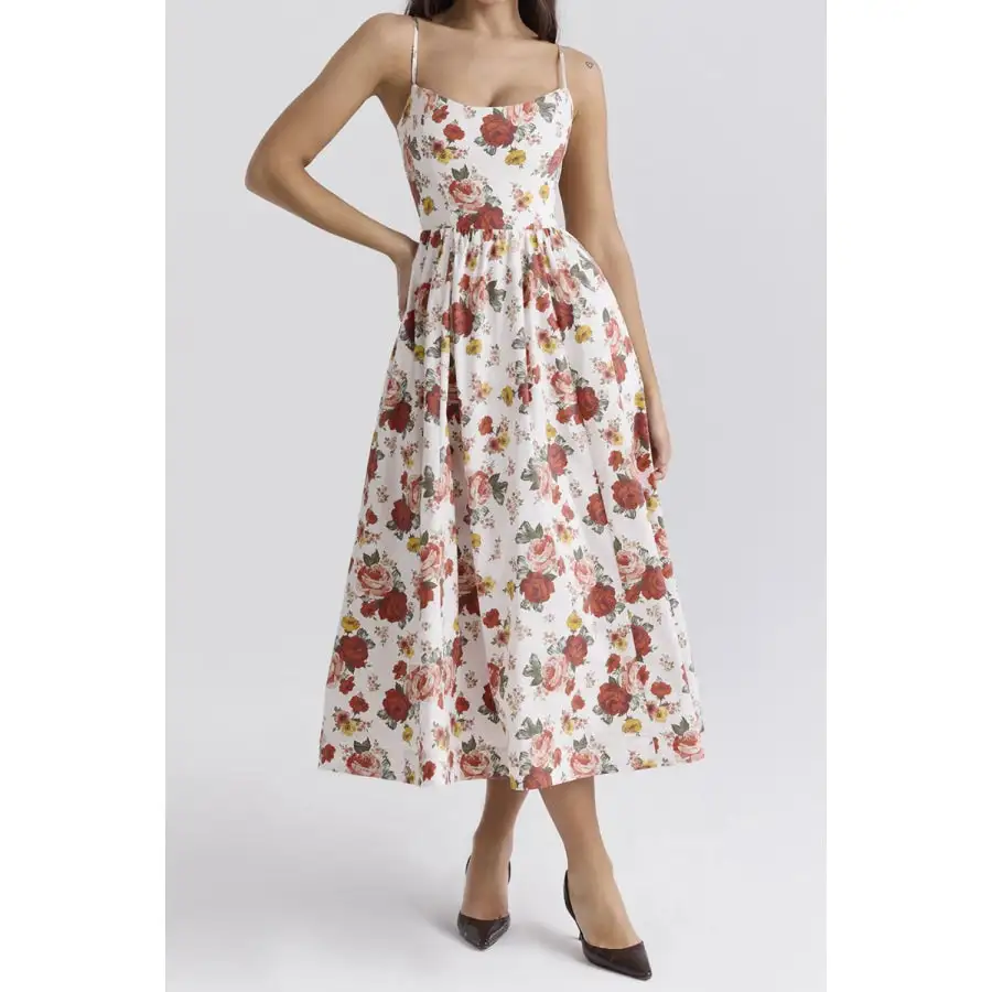 Spaghetti Strap Midi Dress