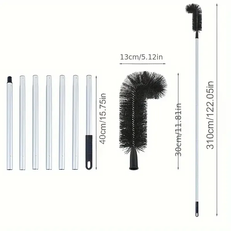 The Extended Handle Makes The Dishwashing Brush Convenient
