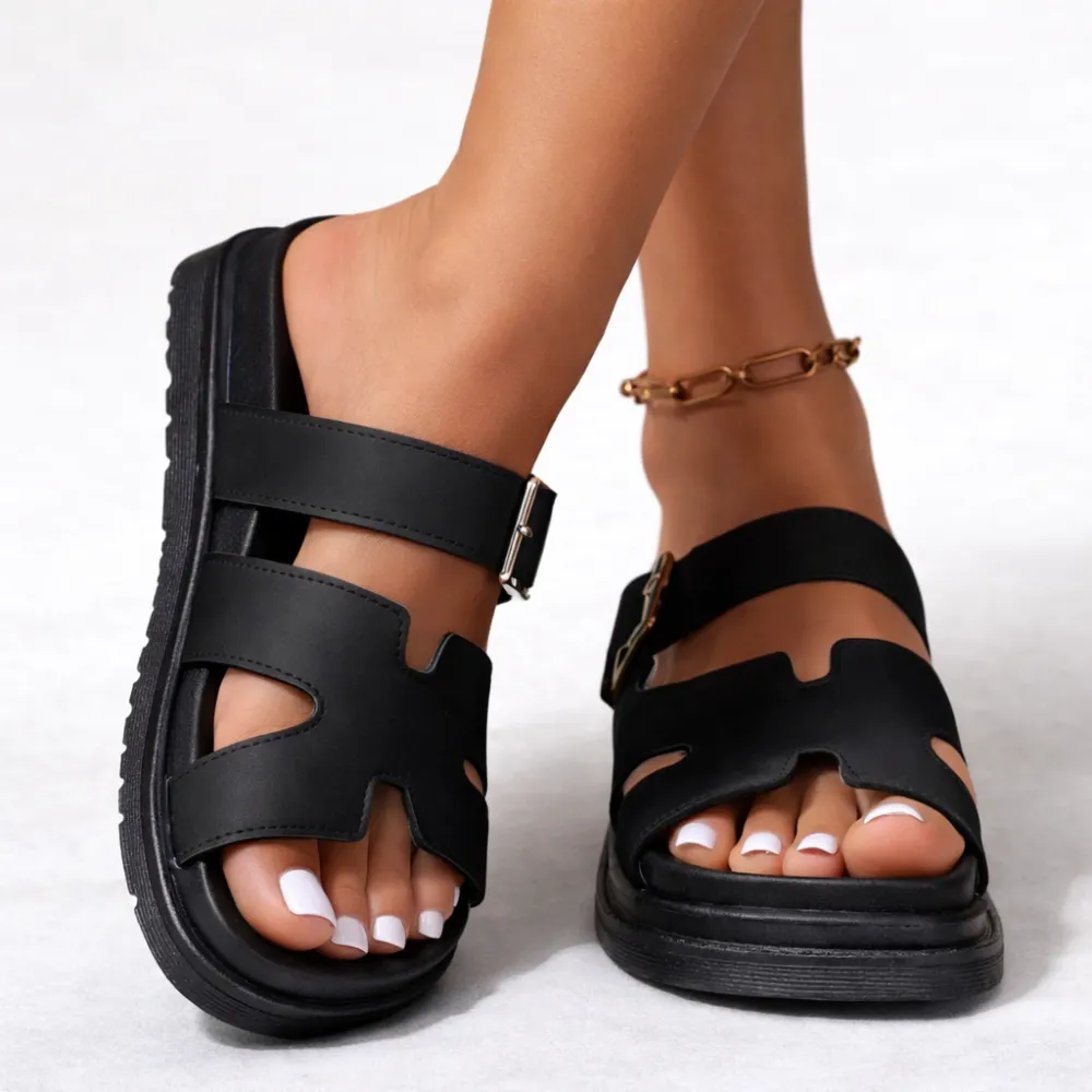 Adjustable Buckle Walking Sandals