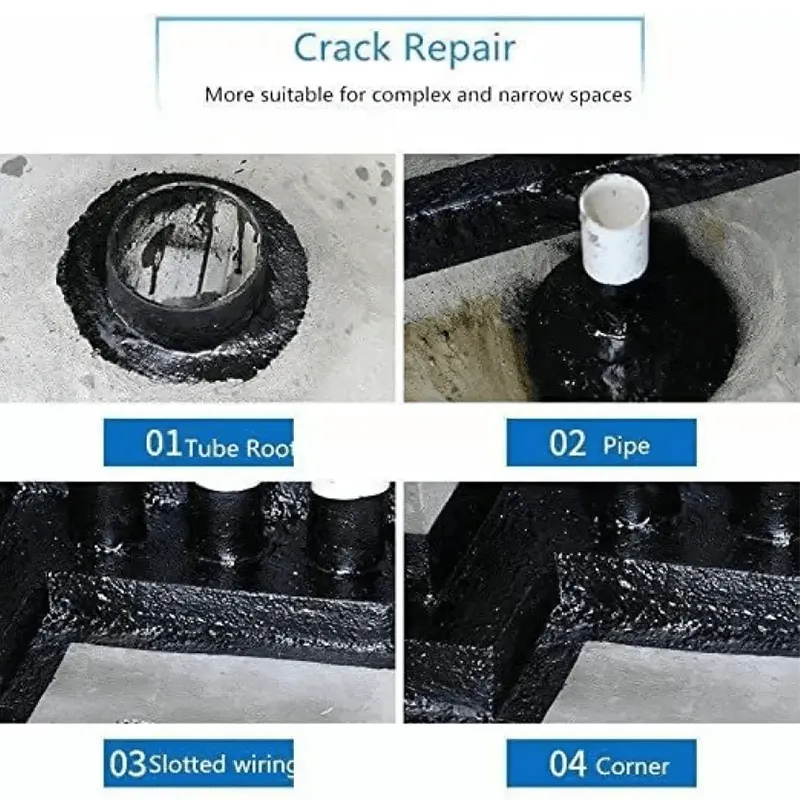 Leak Seal Rubber Coating Waterproof Spray black