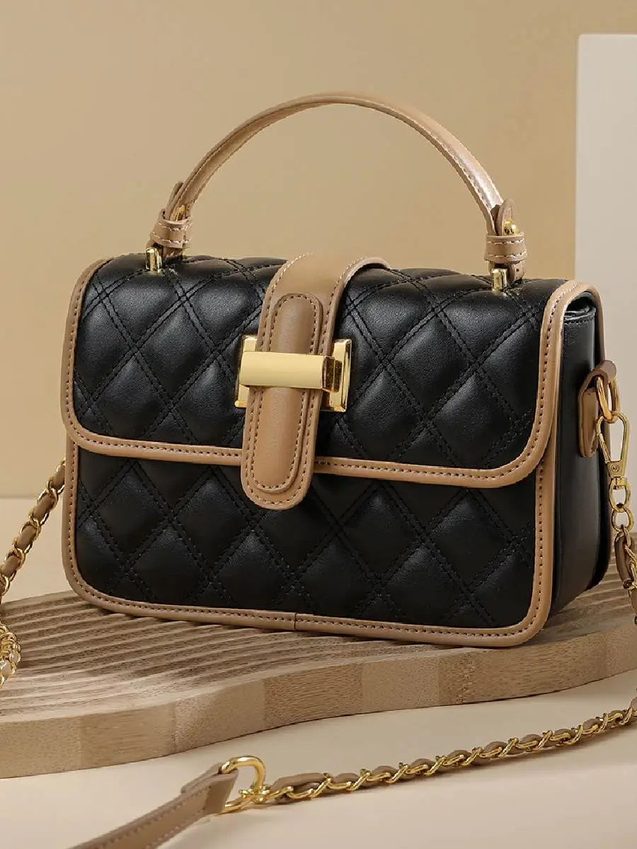 Aria Quilted Chain Crossbody Bag