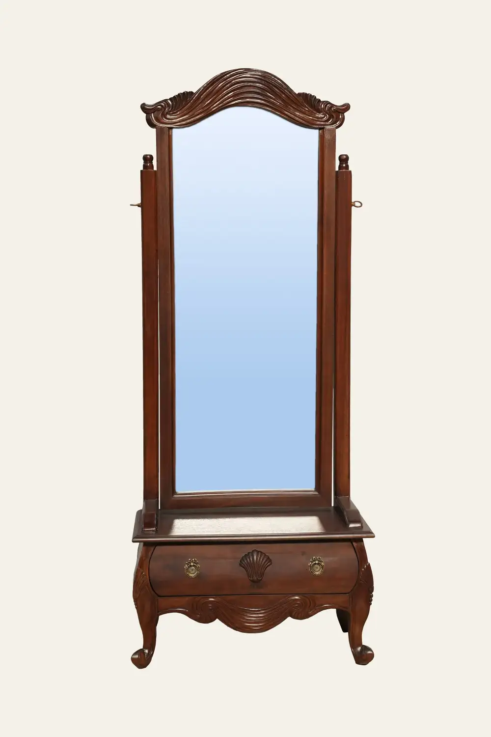 Ornate Frame Full Length Cheval Mirror