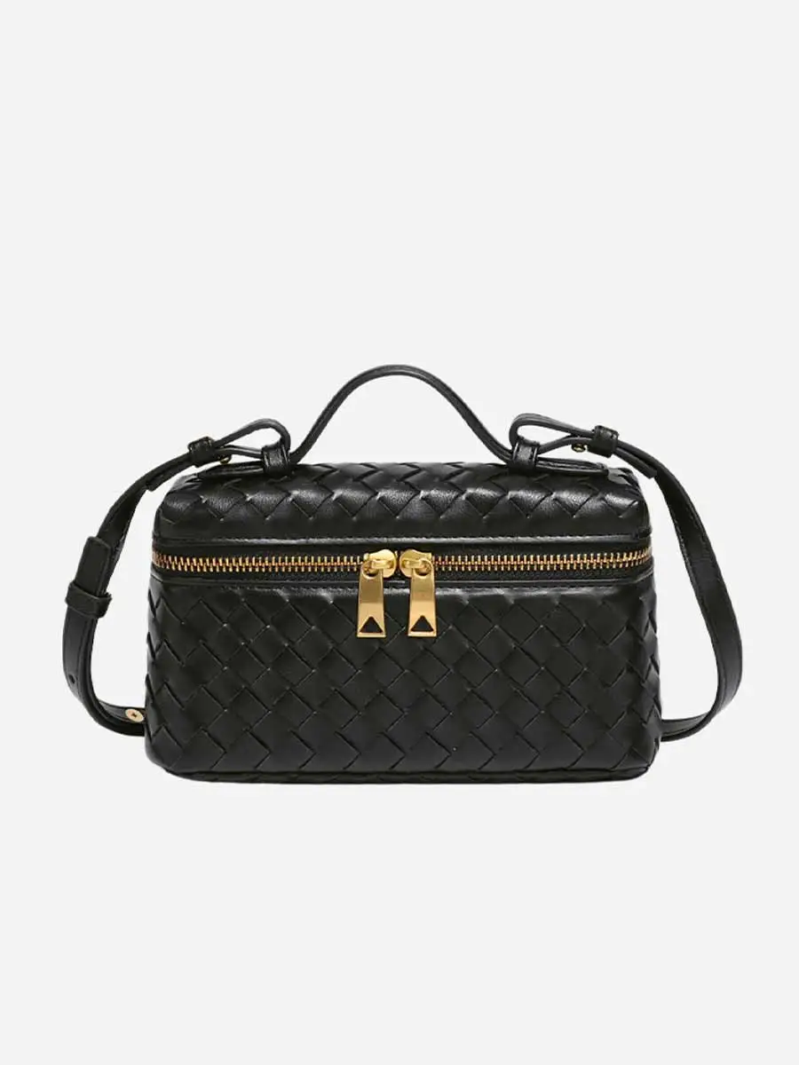 Giuliana Weaved Leather Crossbody Bag