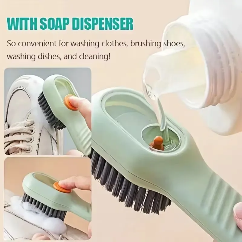 Shoe Brush with Soap Dispenser
