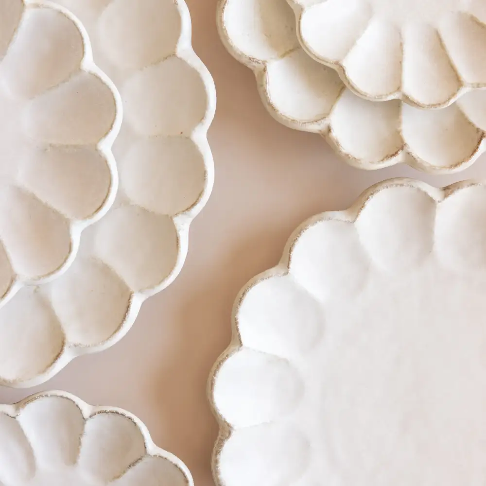 Textured Ceramic Dining Plates