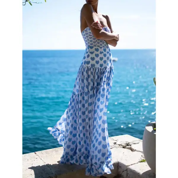 Women's Skirt Printed One-Piece Swimsuit