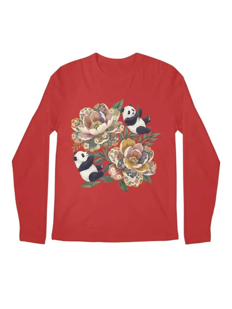 Panda and Floral T-Shirt