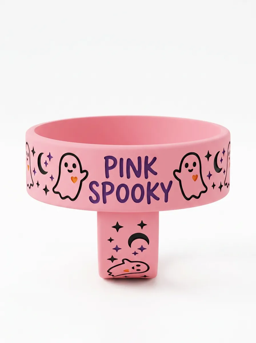 Ghost Star Spooky Halloween Graphic Wristband