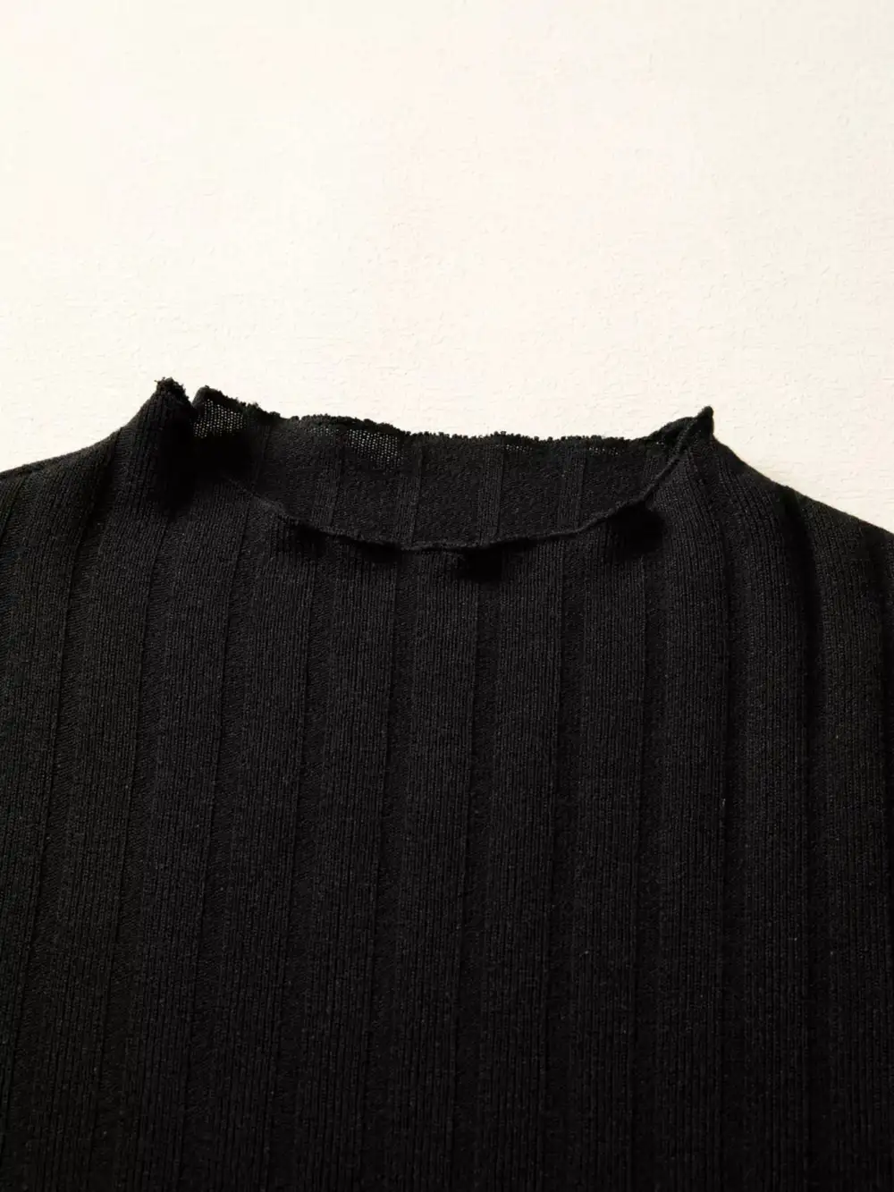 Comfort Fit Patchwork Ribbed Knit Mini Dress