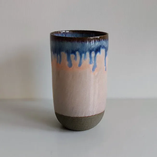 Hand Glazed Stoneware Bud Vase