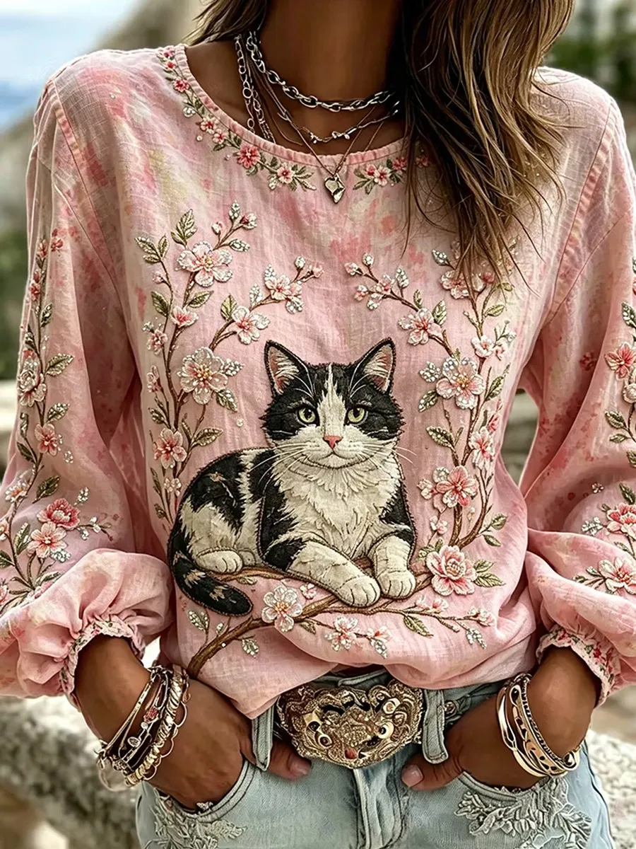 Women's Casual Floral Print Blouse