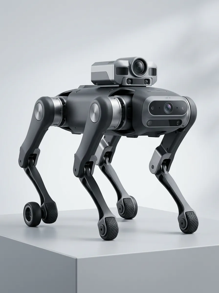Camera-Equipped Electronic Robot Dog for Robotics Display