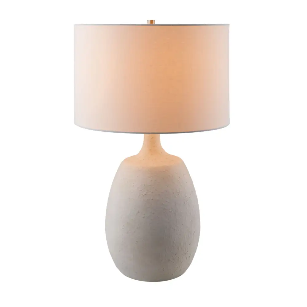Modern Globe Cement Iron Cotton Table Lamp