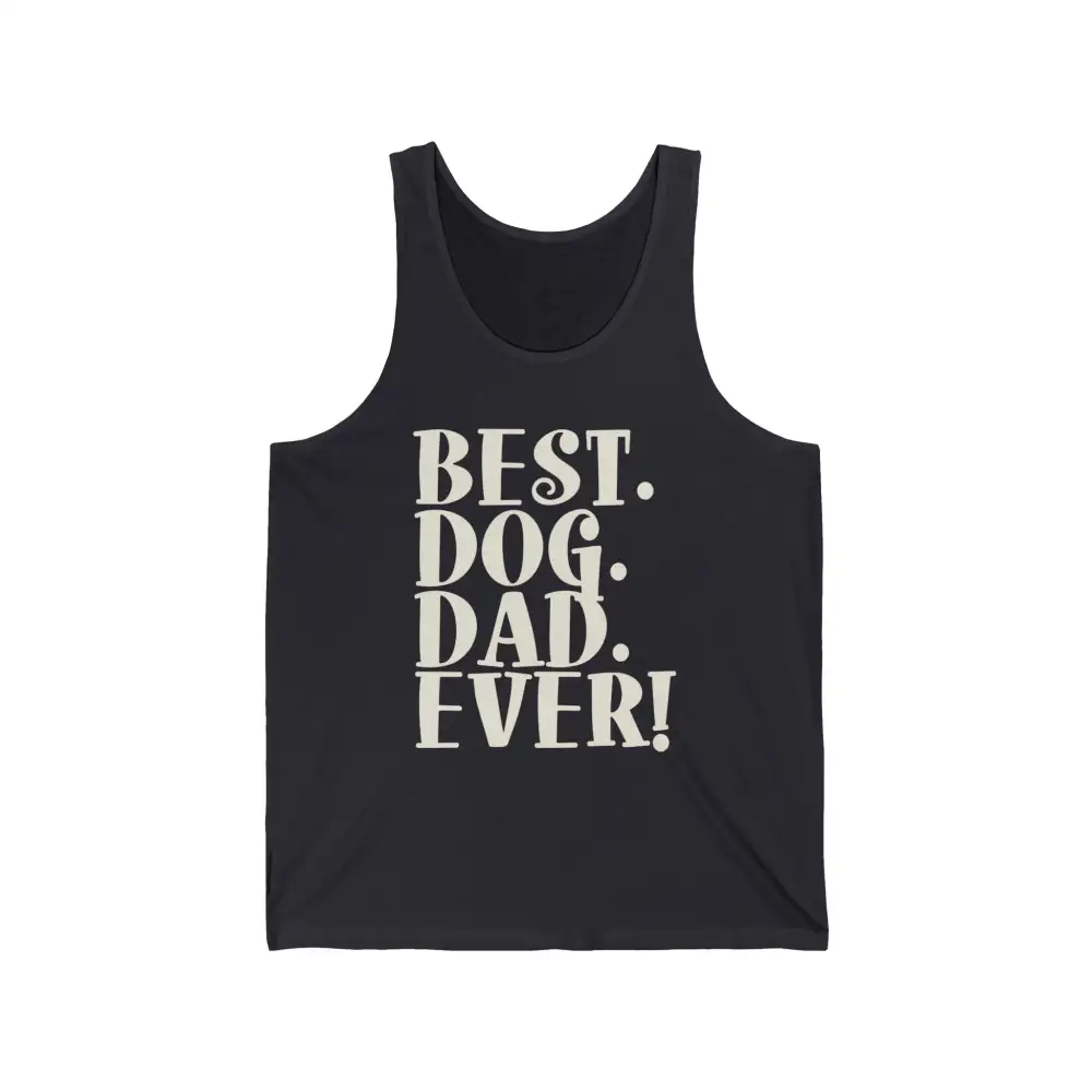 Dog Dad Text Tank Top