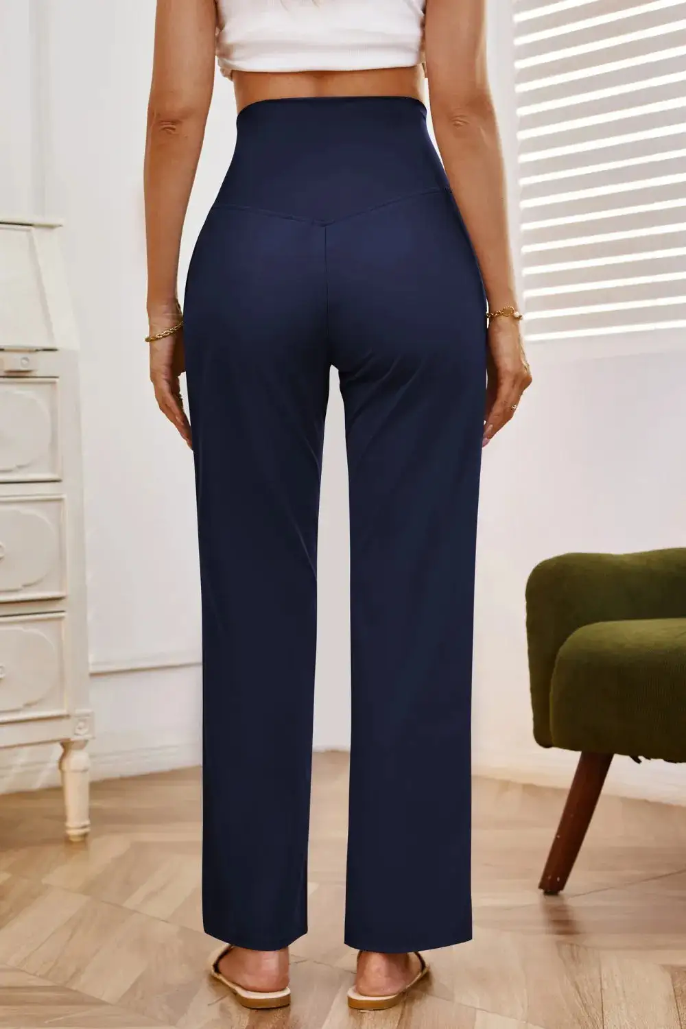 Modern High Waist Wide Leg Pants