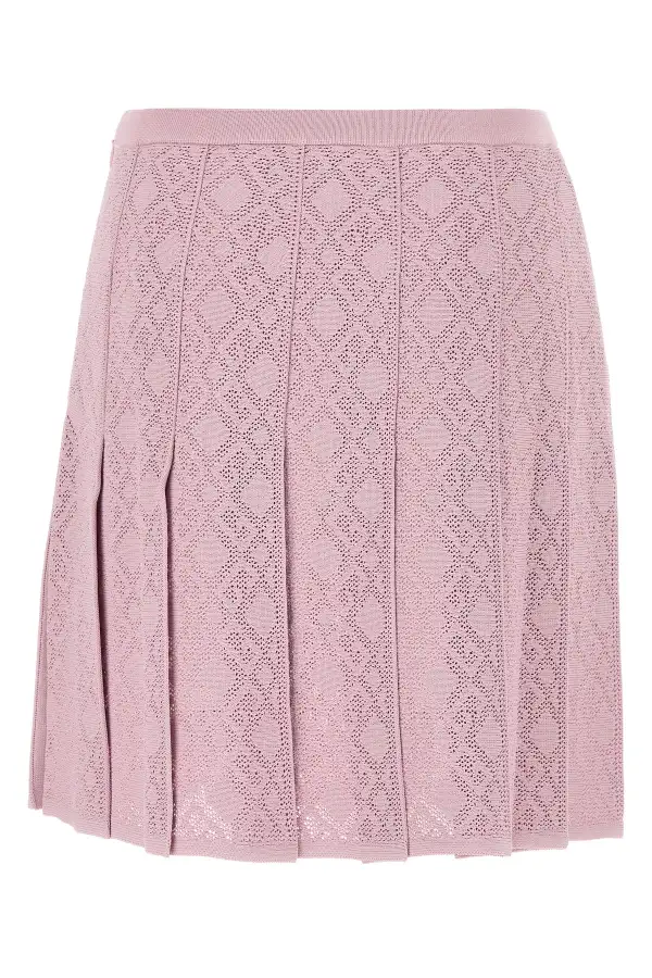Refined Viscose-Blend Viscose Skirt
