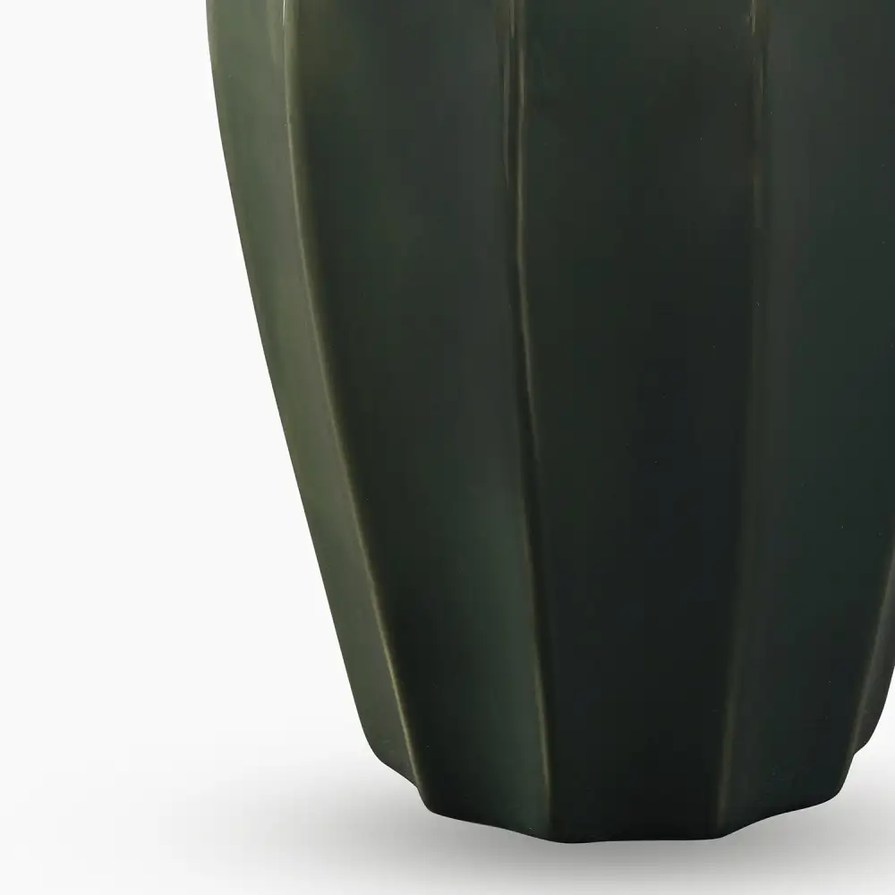 Green Glazed Ceramic Vase