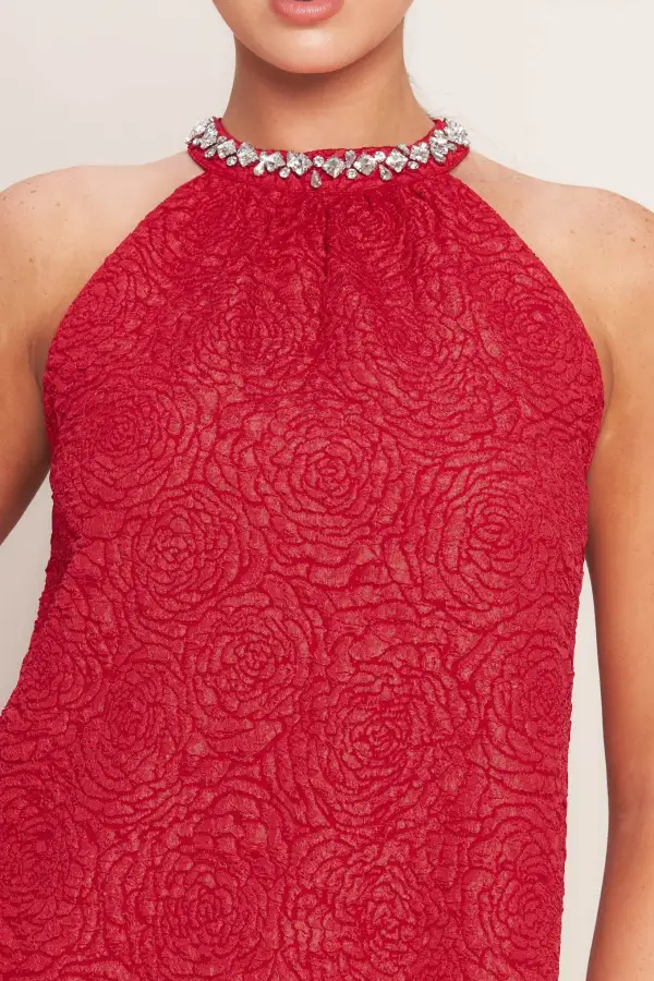 Classic Halter Mini Dress