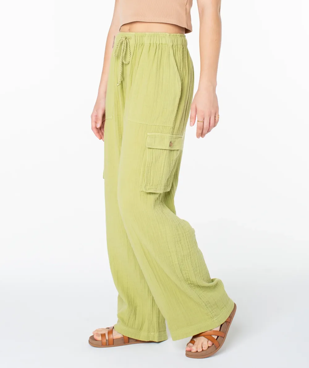 Drawstring Casual Pants With Double Pockets