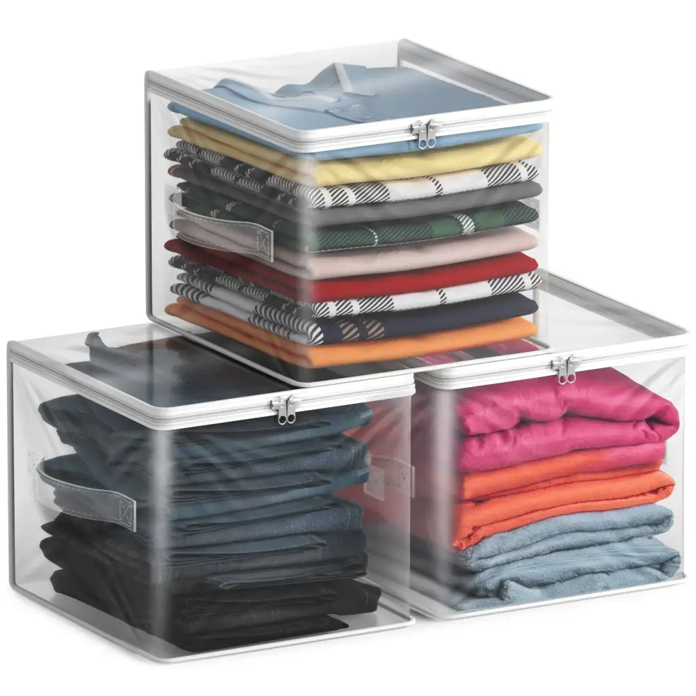 Zippered Carry Handle Storage Cube