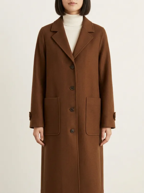 Relaxed Wool Outerwear Coat