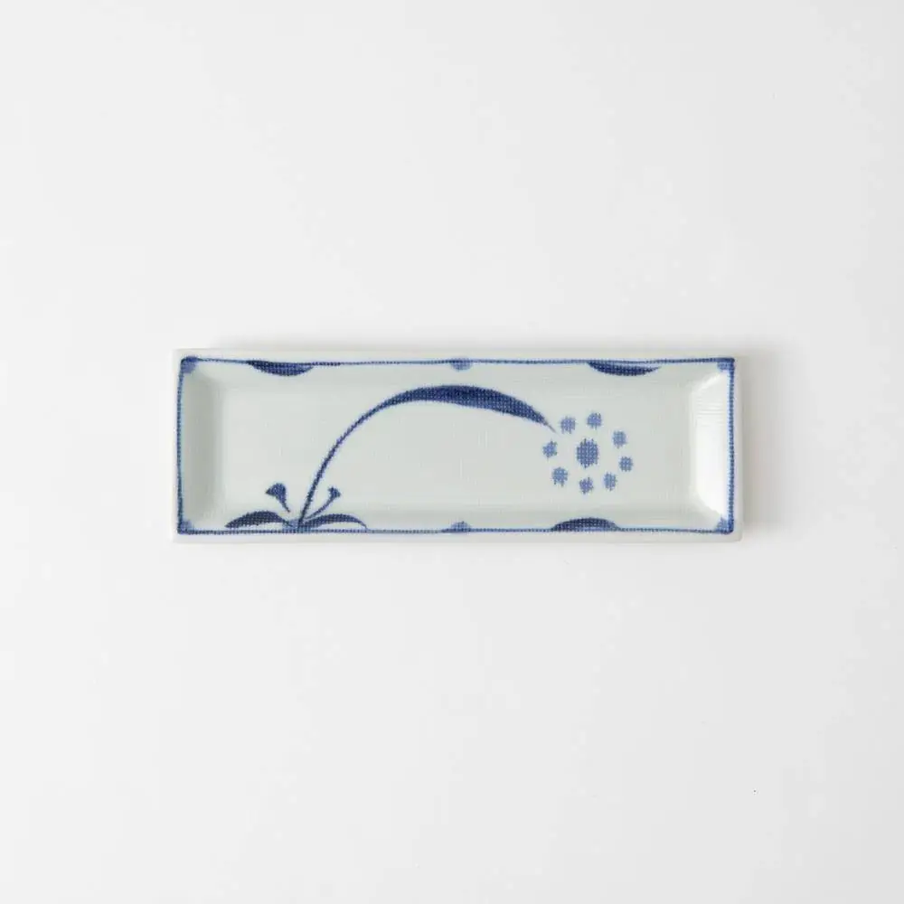 Rectangular Hand-Painted Dinner Plate