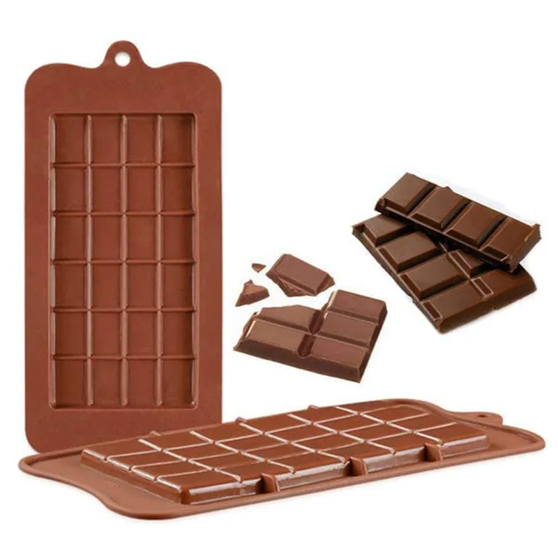 Silicone 24 Section Chocolate Mould Length - 22cm, Tray Breadth - 10.5cm
