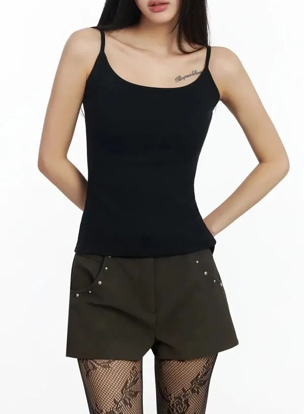 Stretchy Ribbed Tank Top