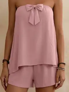 Relaxed Everyday Top and Shorts Matching Set