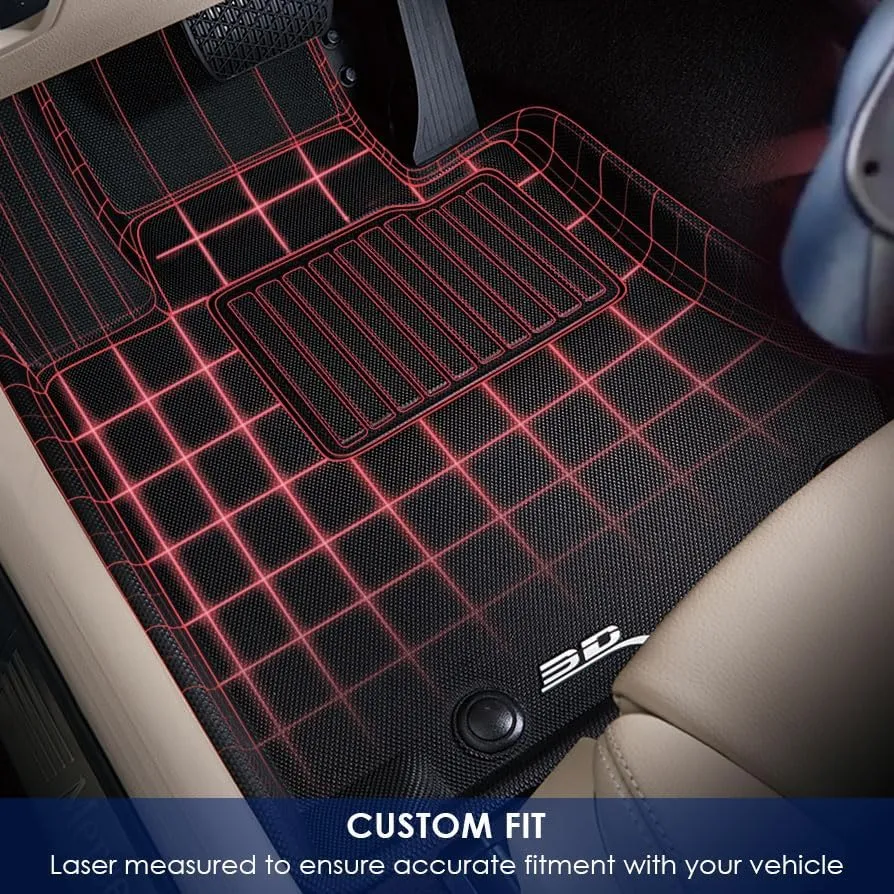 3D MAXpider All Weather Floor Mats for Mini Cooper/Hardtop/3-Door (F56) 2014-2023 Tailored Car Floor Mats Kagu Series (1st & 2nd Row)