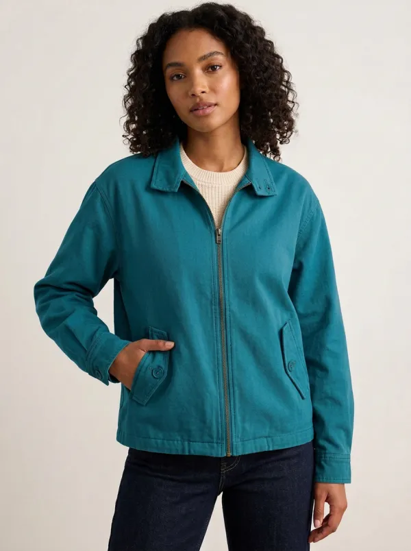 Women's Casual Sage Green Solid Zip-up Jacket