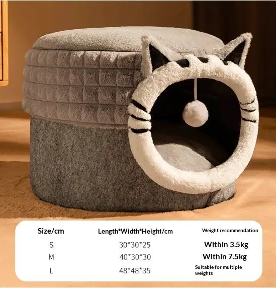 Enclosed Hideaway Cat Bed