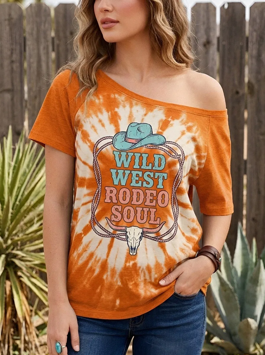 Wild West Rodeo T-Shirt Casual