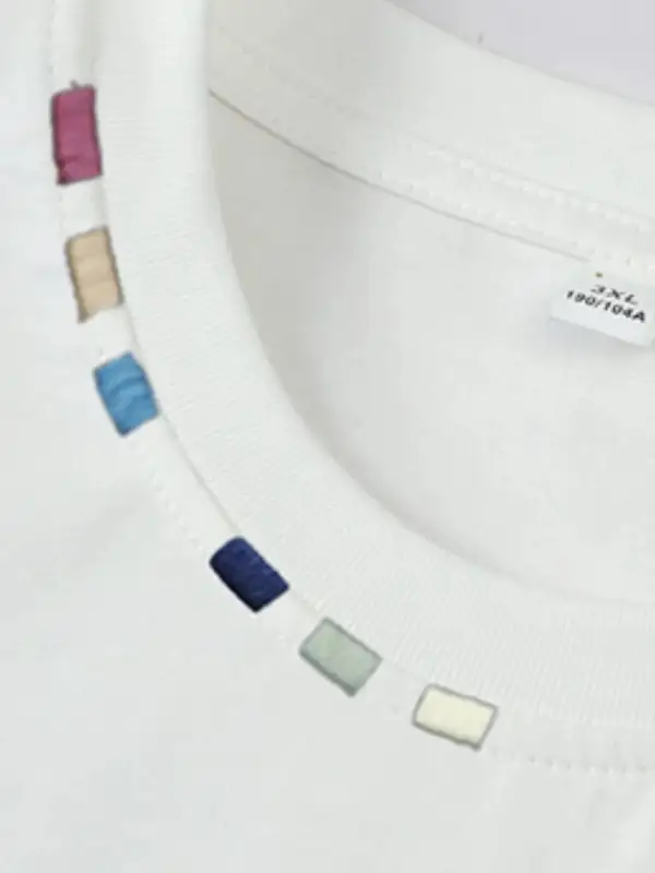 Embroidered Crew Neck Half Sleeve Tee