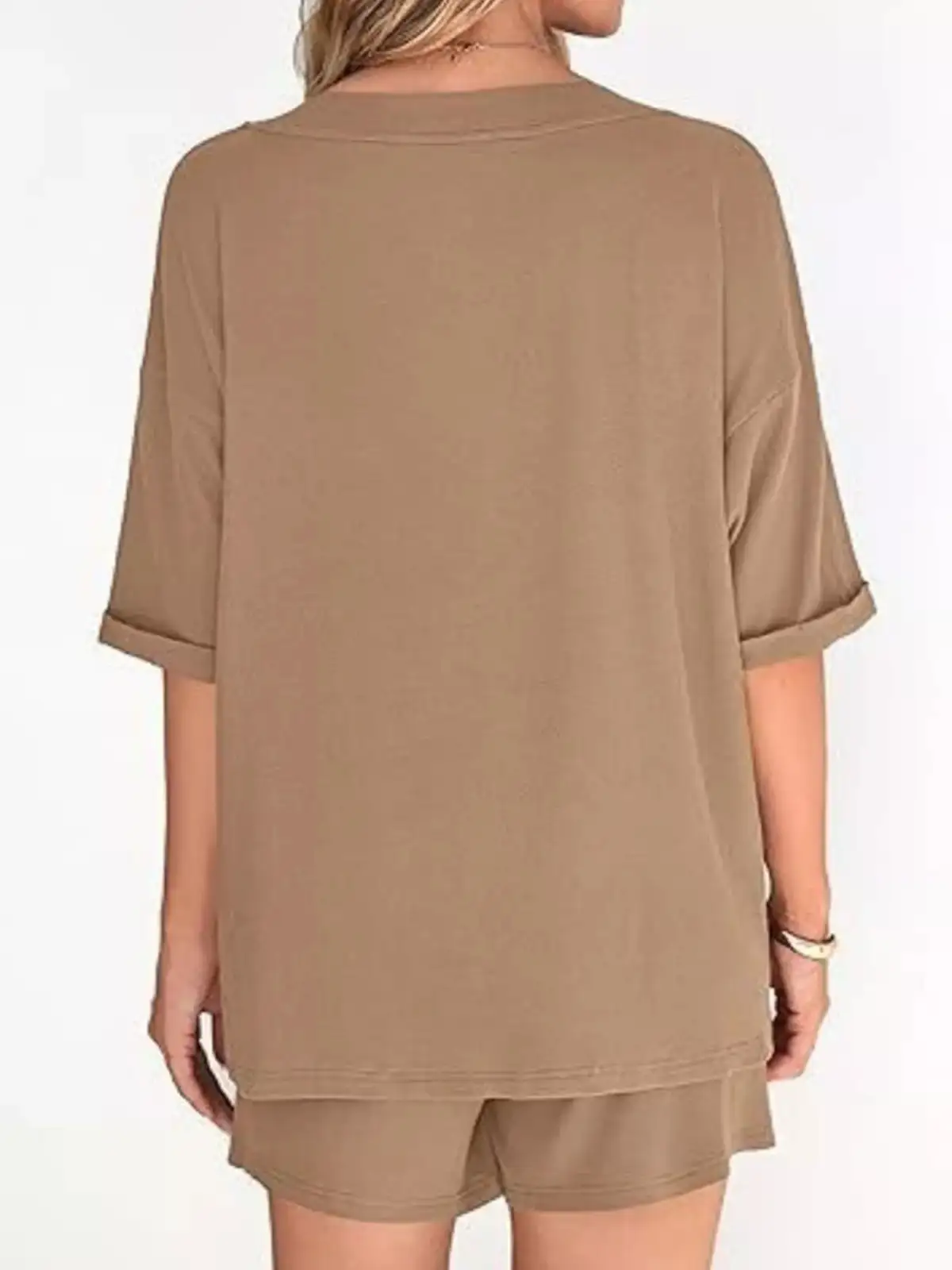 Classic Relaxed Everyday Top and Shorts Matching Set