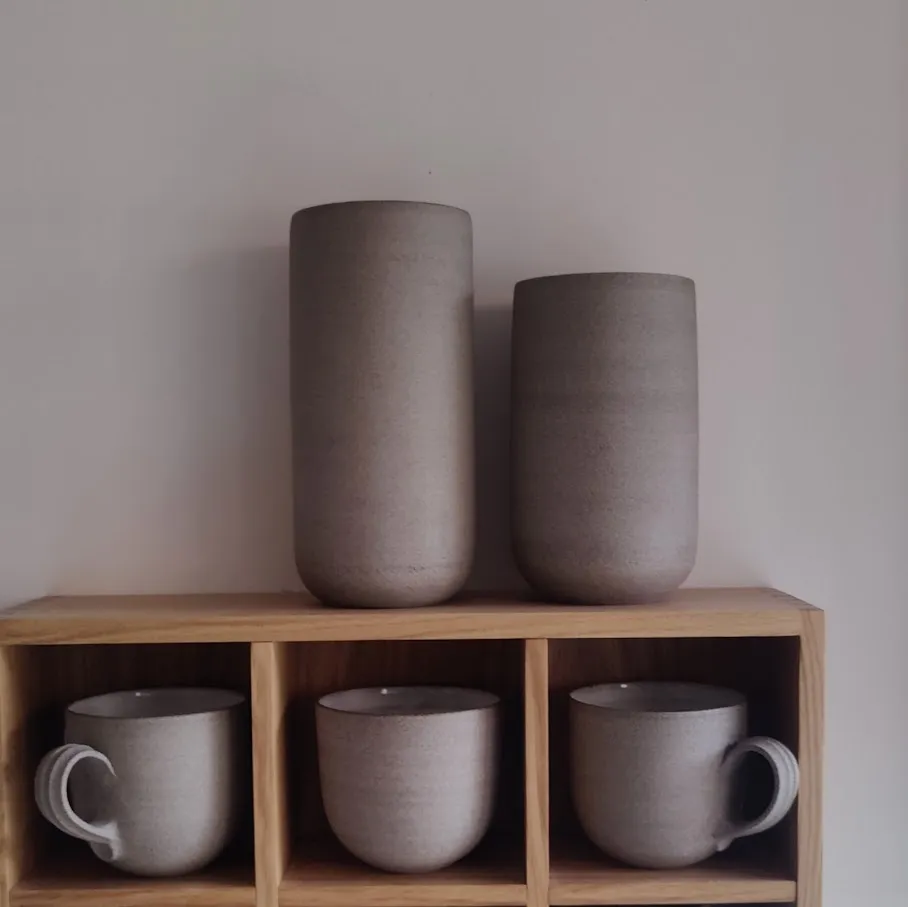 Raw Stoneware Bouquet Vase