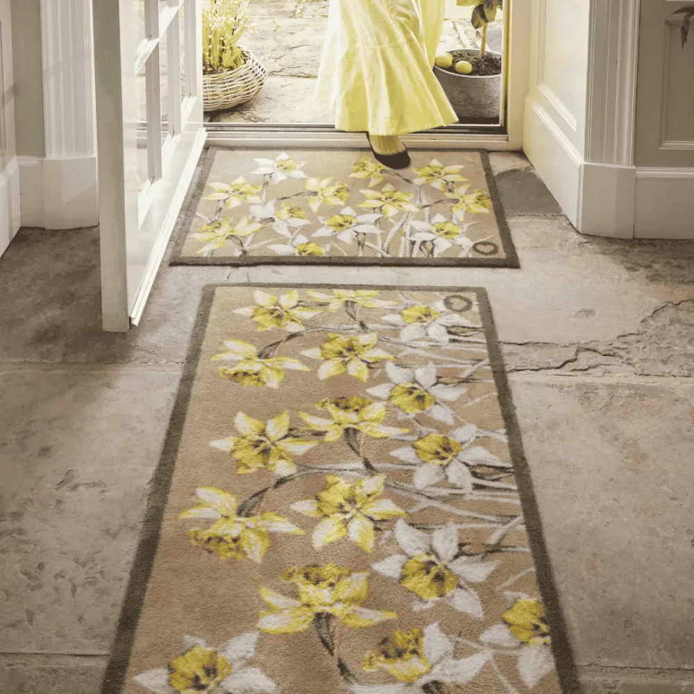 Daffodil Blooms Runner Rug