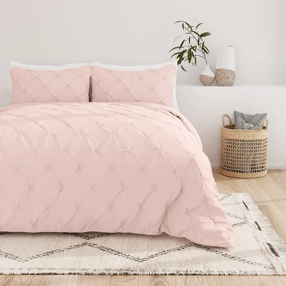 Pinch Pleat Duvet Cover Set