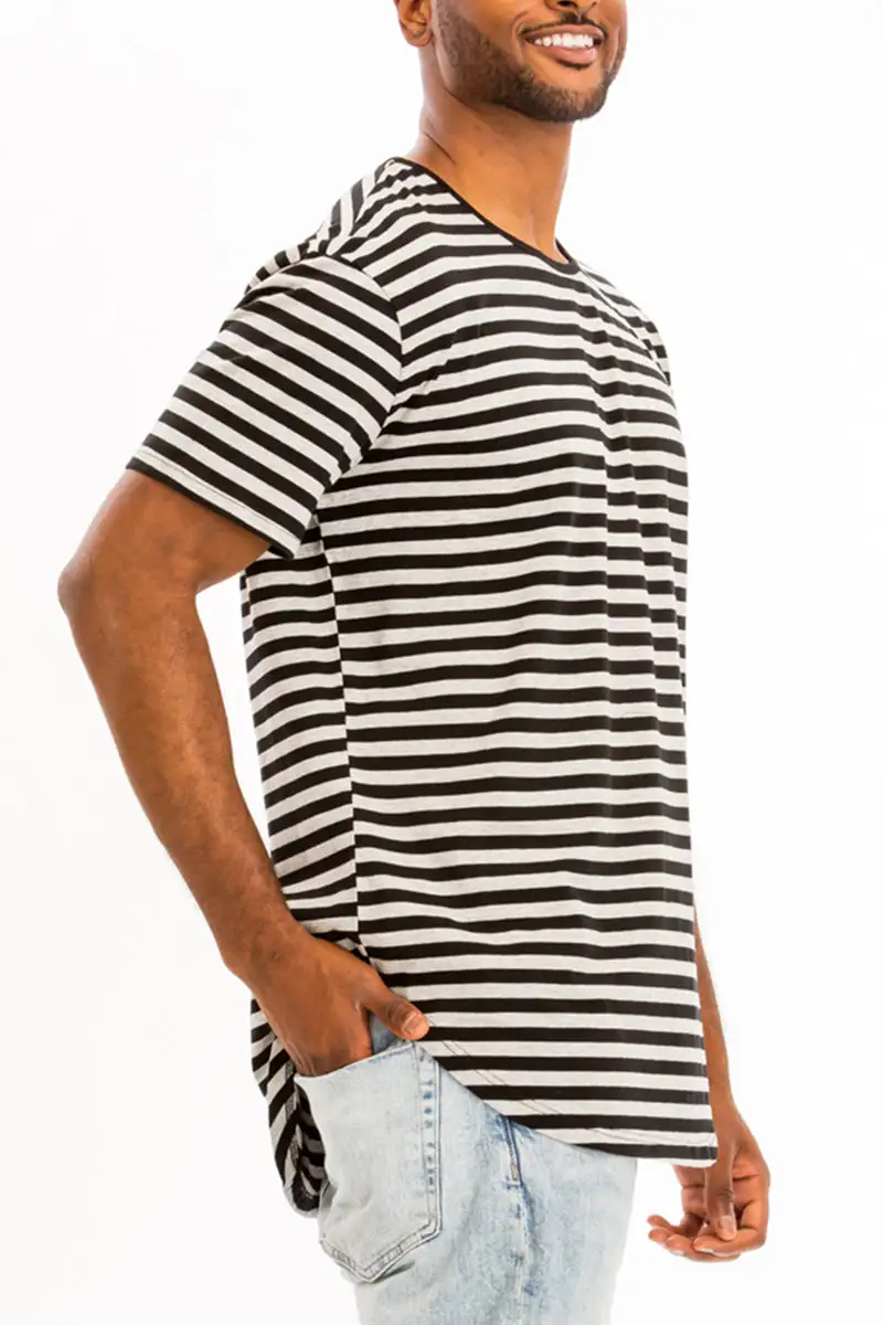 Black White Striped T-Shirt