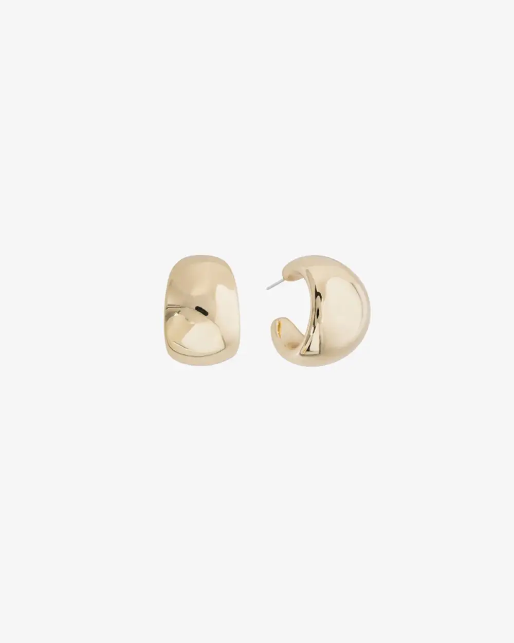 Polished Chunky Hoop Earrings