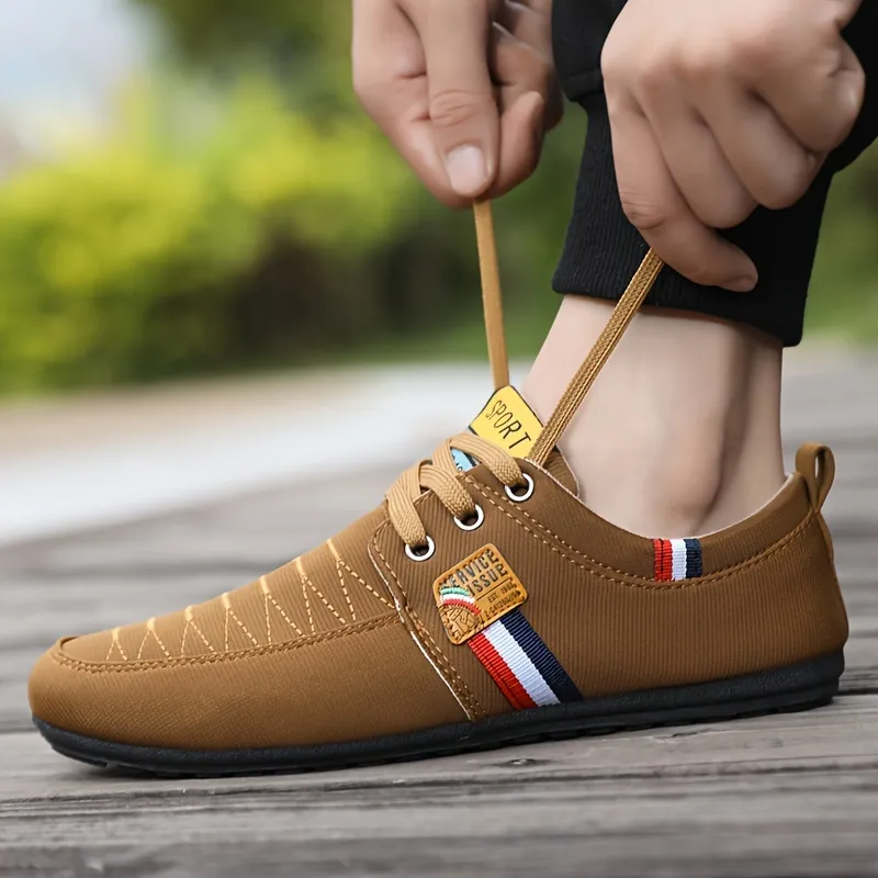 Striped Low Sneakers