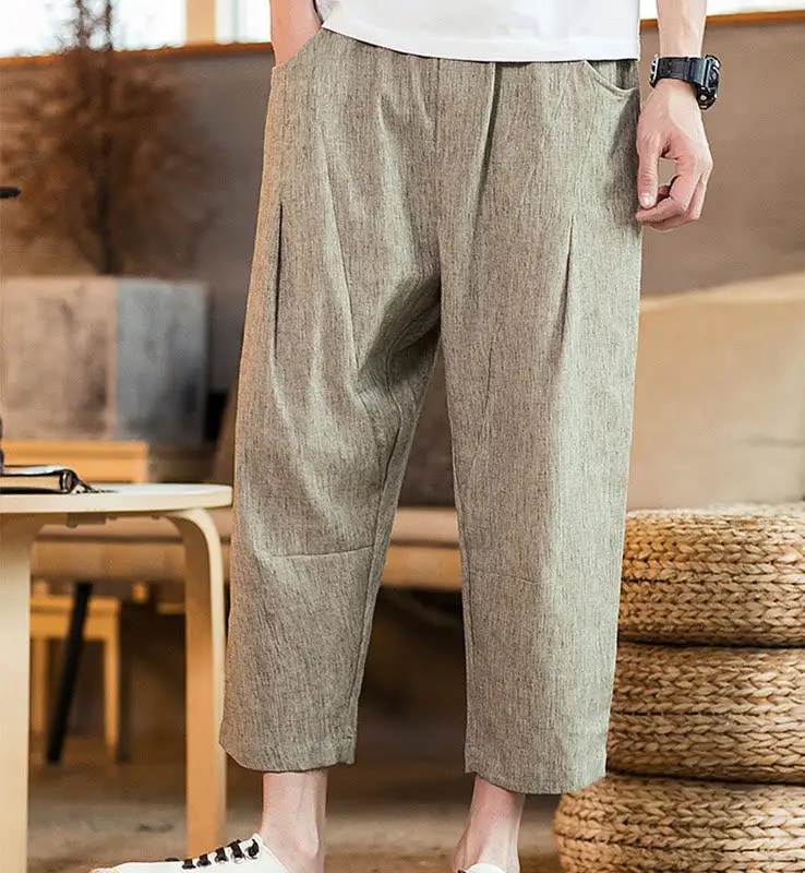 Drawstring Elastic Waist Pants