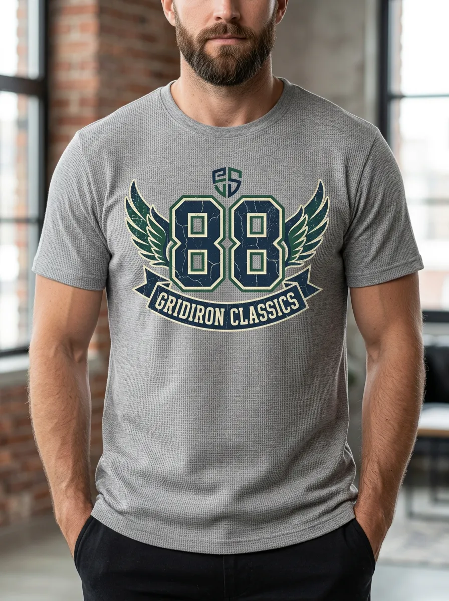Men's Gridiron Winged T-Shirt